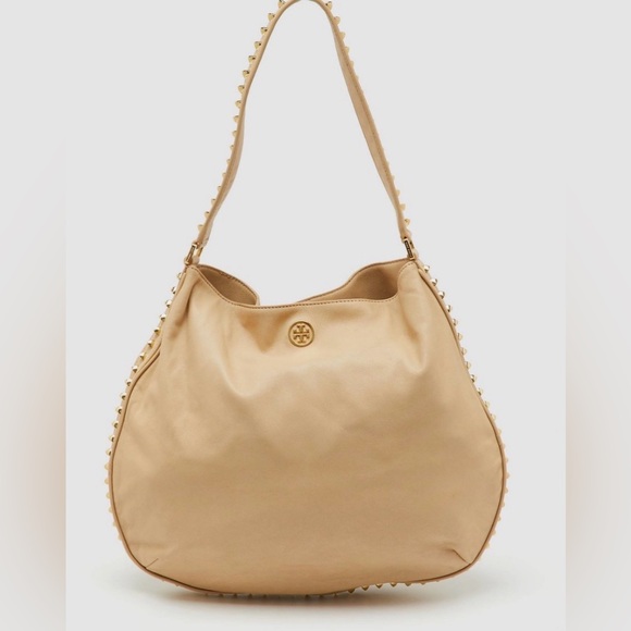 Tory Burch Handbags - Tory Burch Gold Pyramid Studded Shoulder Bag